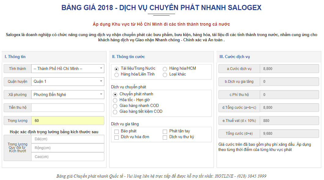 bang gia chuyen phat nhanh