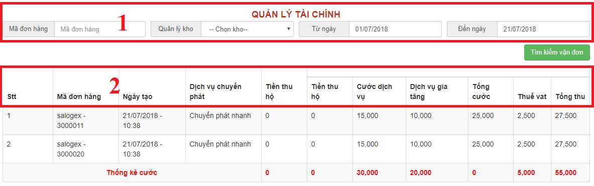 Hệ thống quản lý tài chính